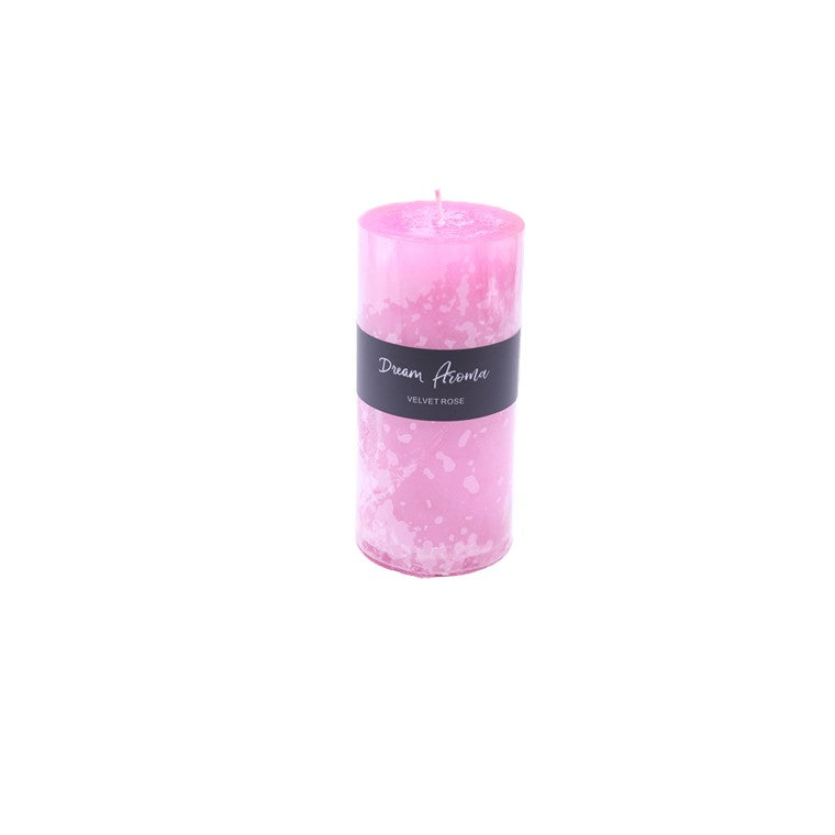 Pillar Candle, Velvet Rose, Large