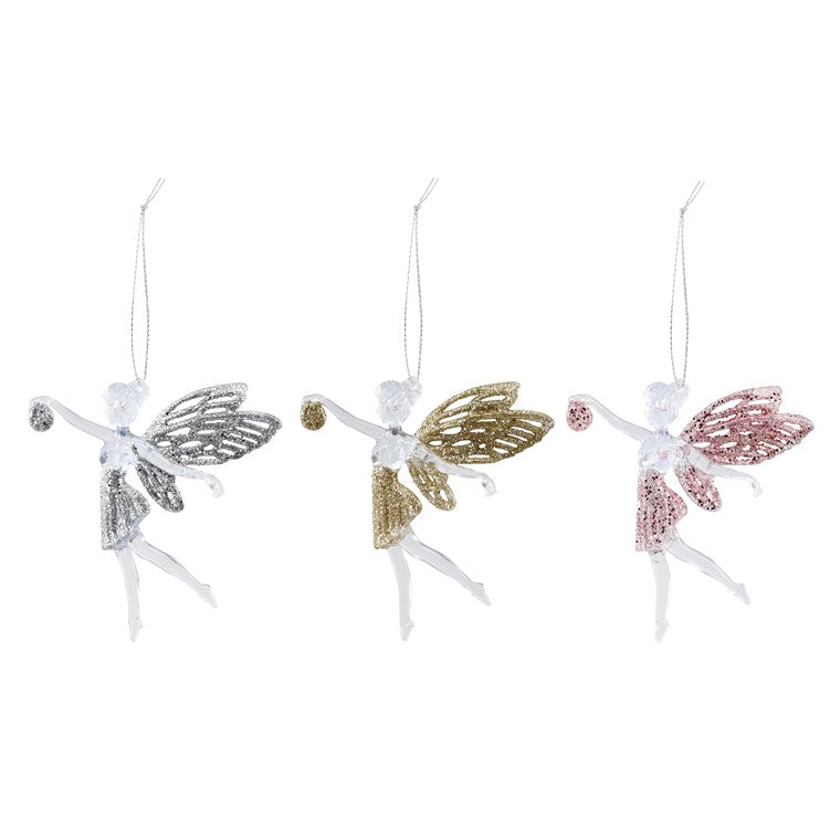 Hanging Fairy Glitter Wings, 12cm, Assorted