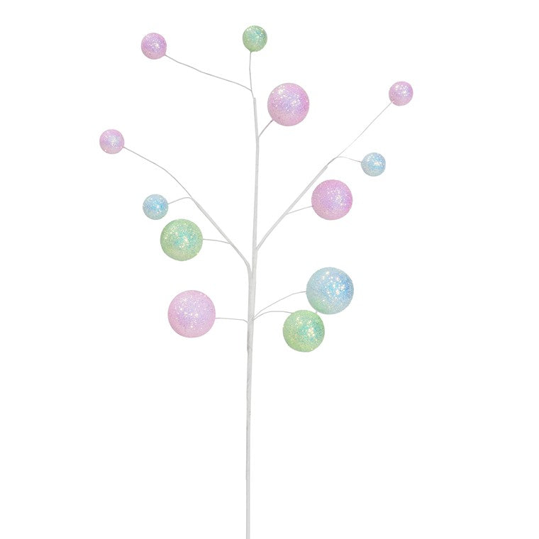 Iridescent Pastel Bauble, 56cm, Asstd