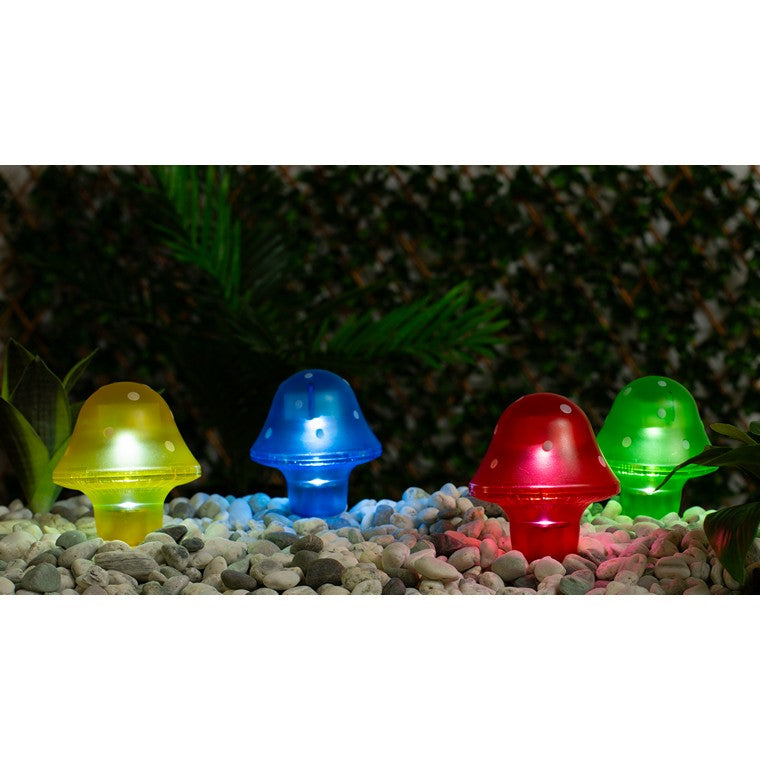 Solar Plastic Mushroom, Asstd