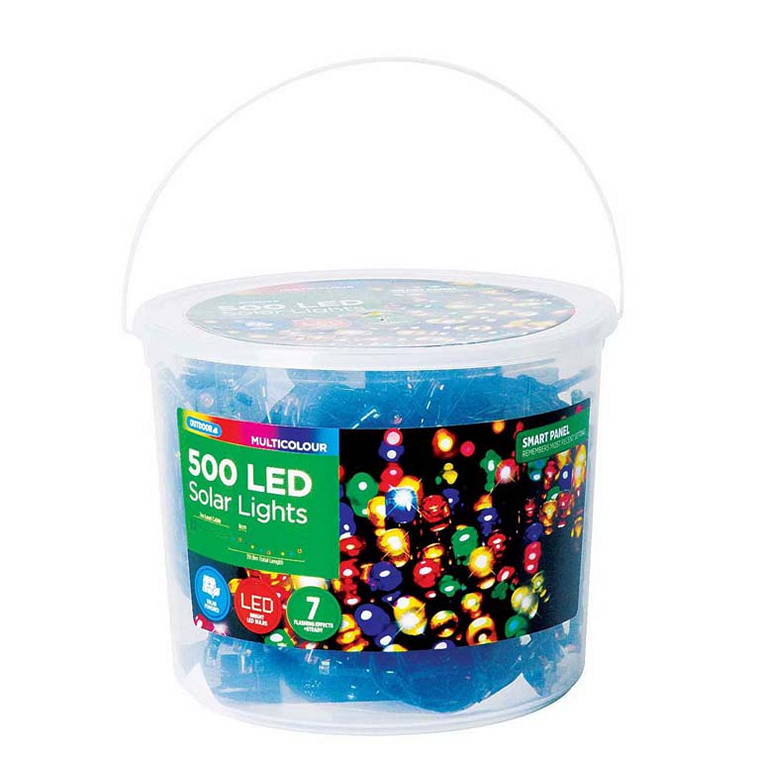 Solar String Light 400 LED, Multi Coloured