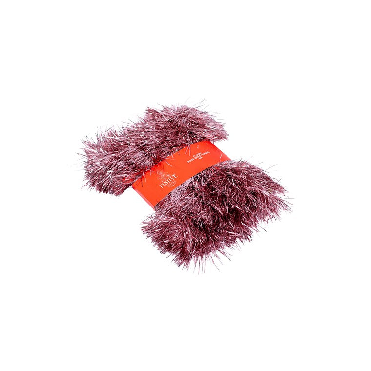 Christmas Tinsel, 4m, 6ply, Plush Rose Gold