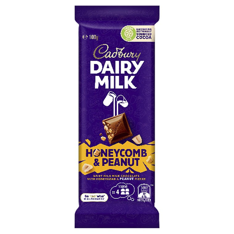 Cadbury Honeycomb & Peanut, 100g