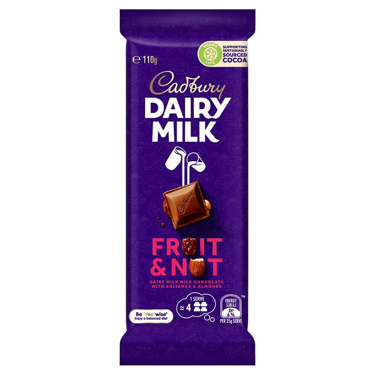 Cadbury Fruit & Nut, 110g