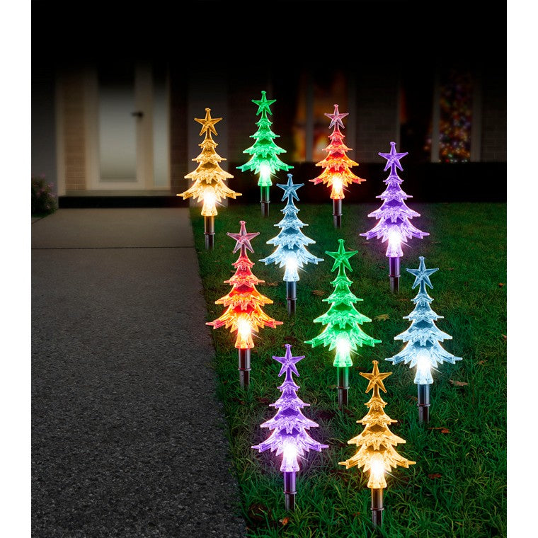Solar Tree Path Lights, 10pk