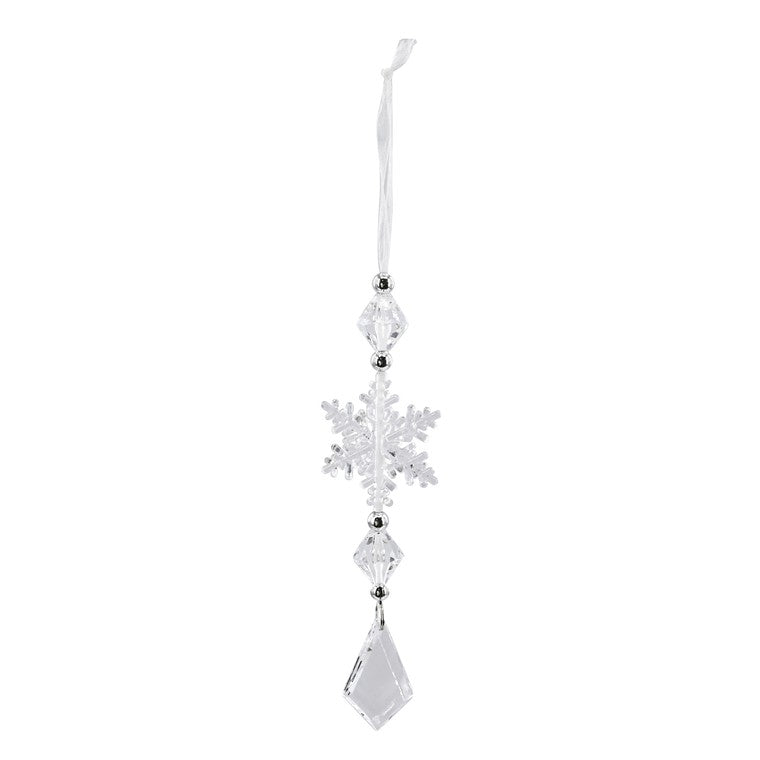 Hanging Snowflake Drop, 20cm, Assorted