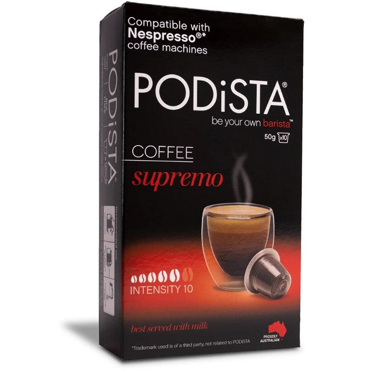 PODiSTA Supremo Coffee Pods, 10pk