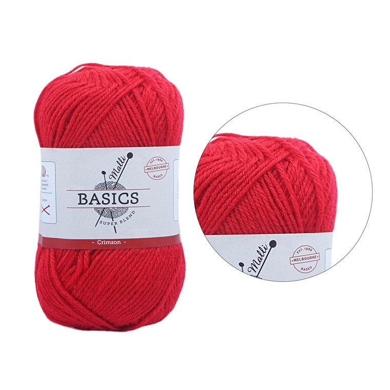 Acrylic Yarn, Crimson