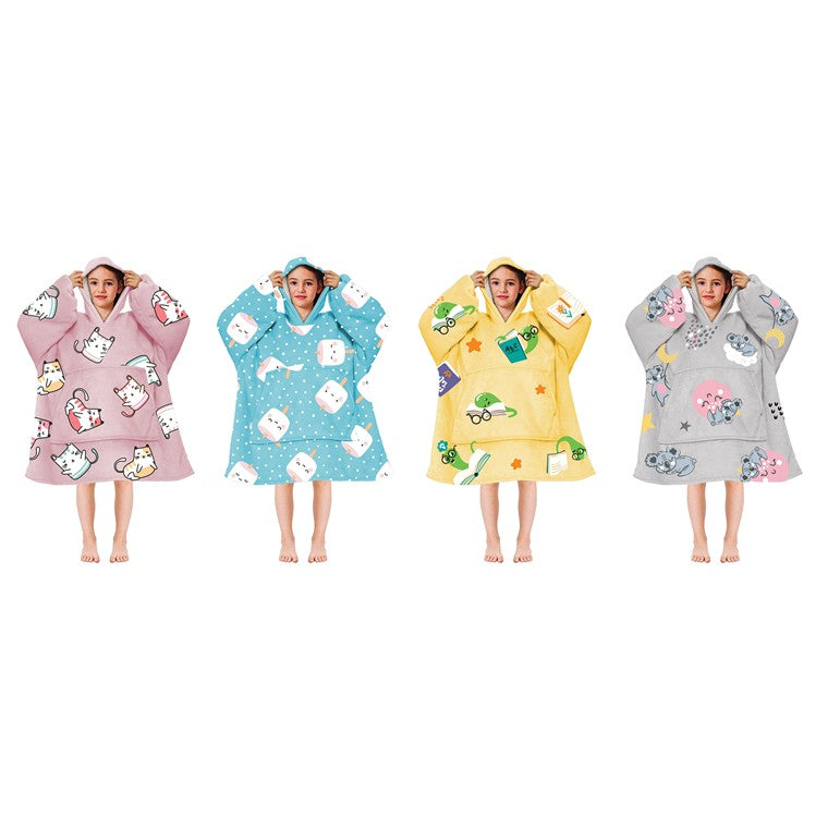 Girls Cuddle Hoodie, Cute, 4 Asstd Designs