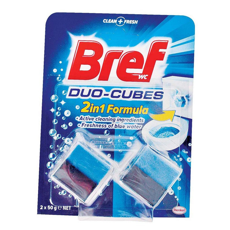 Bref Duo Cubes, 2in1 Formula Freshness Of Blue Water, 2pk 50gm