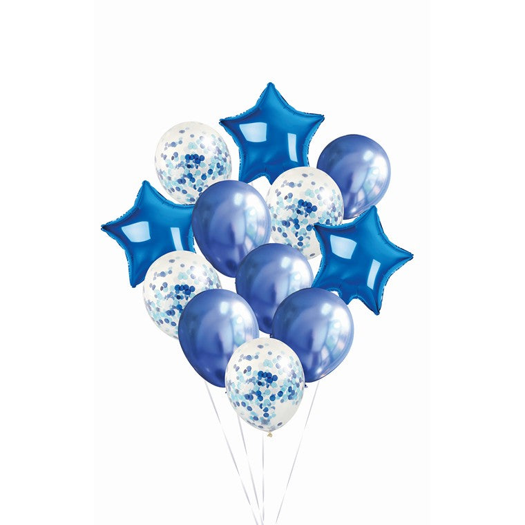 Party Balloons, Blue, 12pk