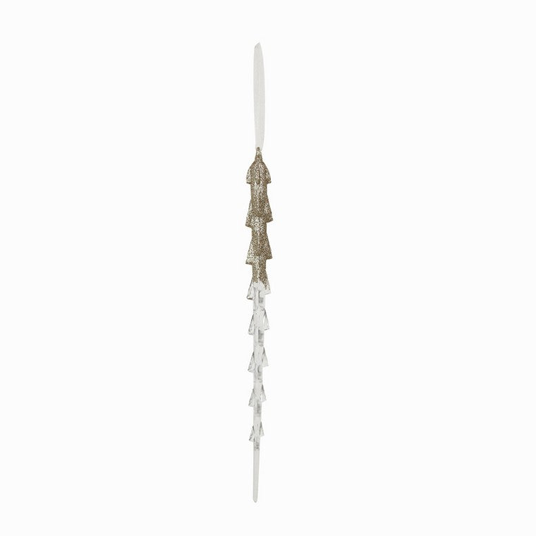 Glitter Icicle Tree Ornament, 28cm