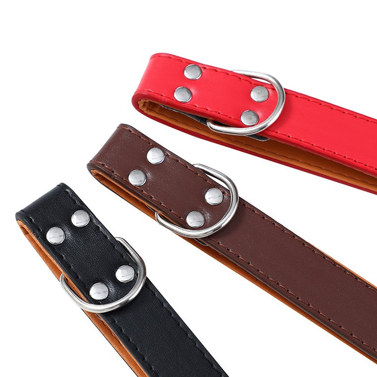 Premium Original Padded Dog Collar, Large, 4 Asstd Colours