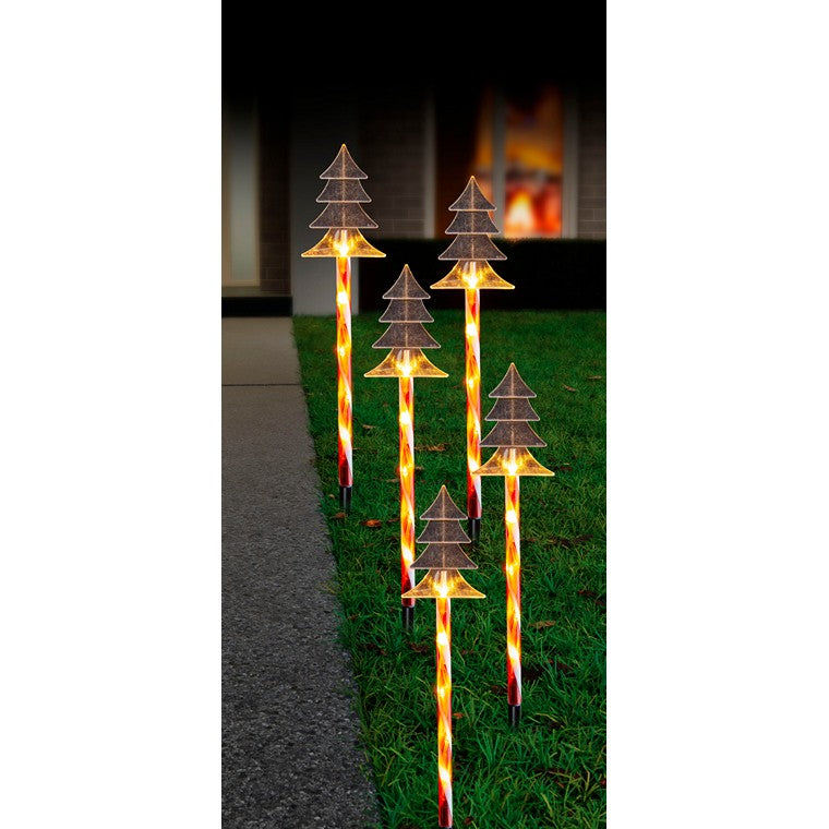 Solar 3D Candy Path Light, 5pk, Assorted