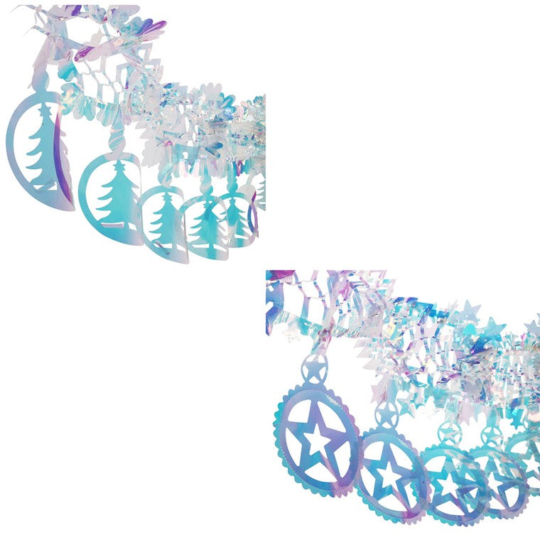 Iridescent Foil Garland, Assorted, 2m