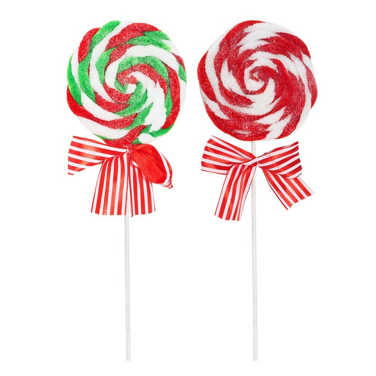 Swirly Plush Lollipop Pick, 48cm, Assorted