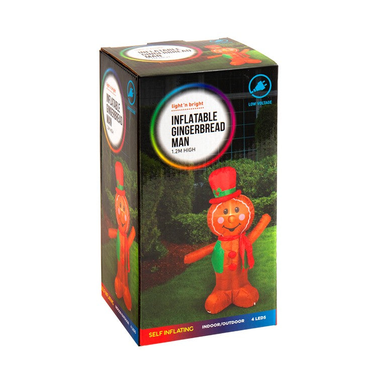 Inflatable Gingerbread Man, 1.2m