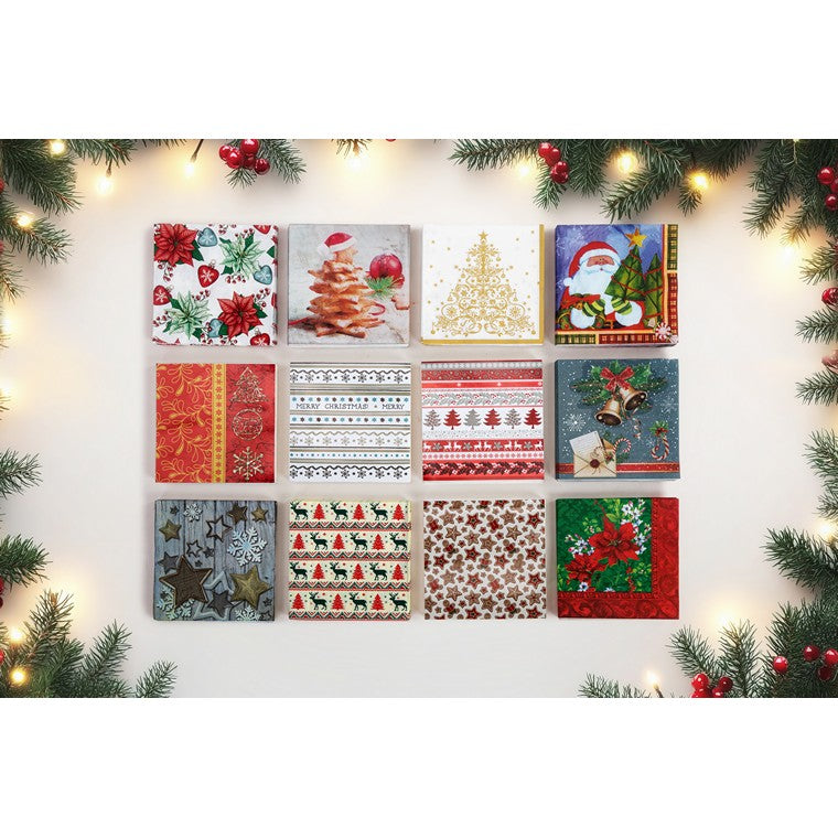 Christmas Napkins, 20pk