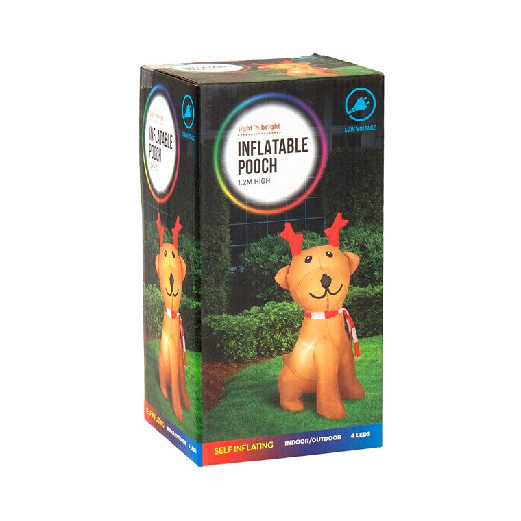 Inflatable Christmas Dog, 1.2m