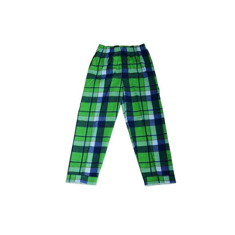 Flannel PJ Set, Kelly Check, Size 12