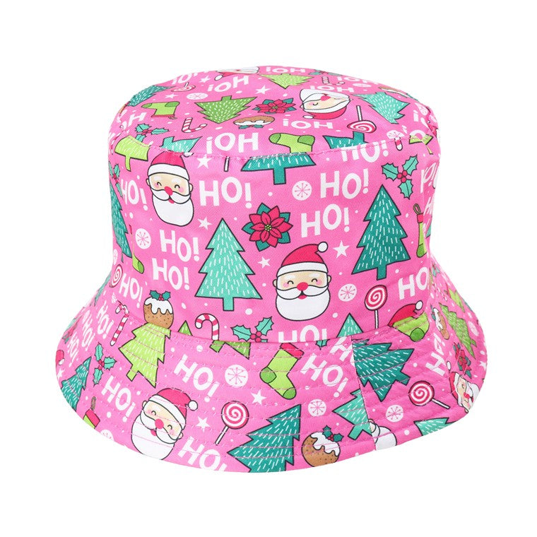 Christmas Bucket Hat Fun Patterns, Assorted