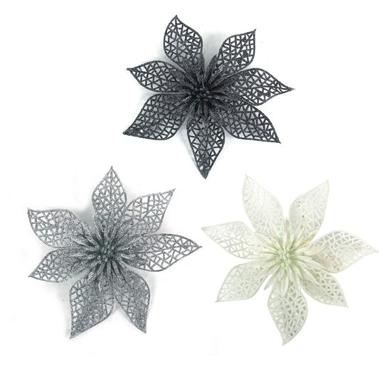 Glitter Flower, 20cm, Assorted