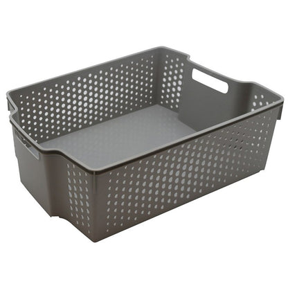 Hudson Stacking Basket, 38.5x28x12.5cm, 3 Asstd Colours