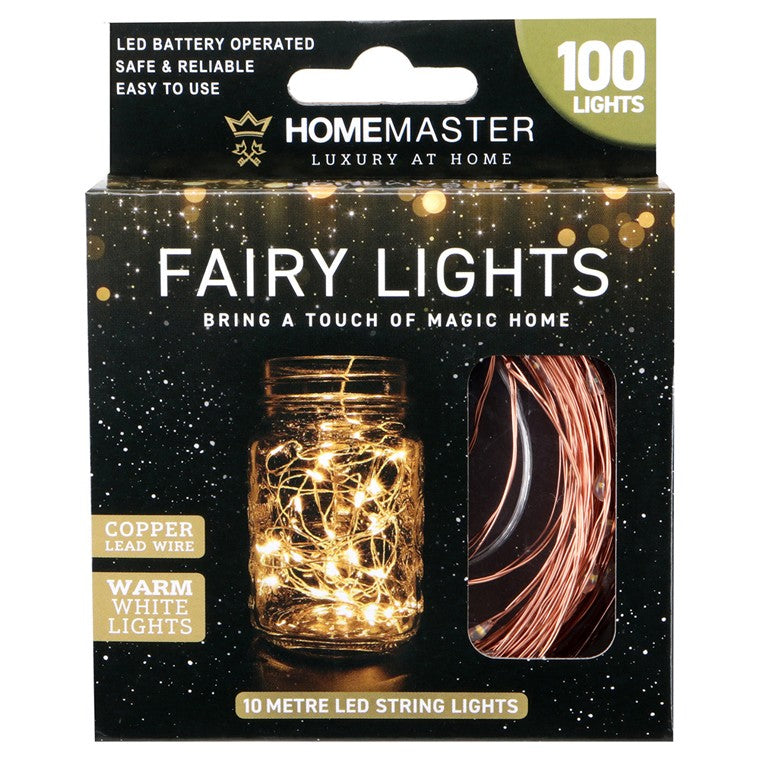 Fairy Lights, Copper Warm White, 10m