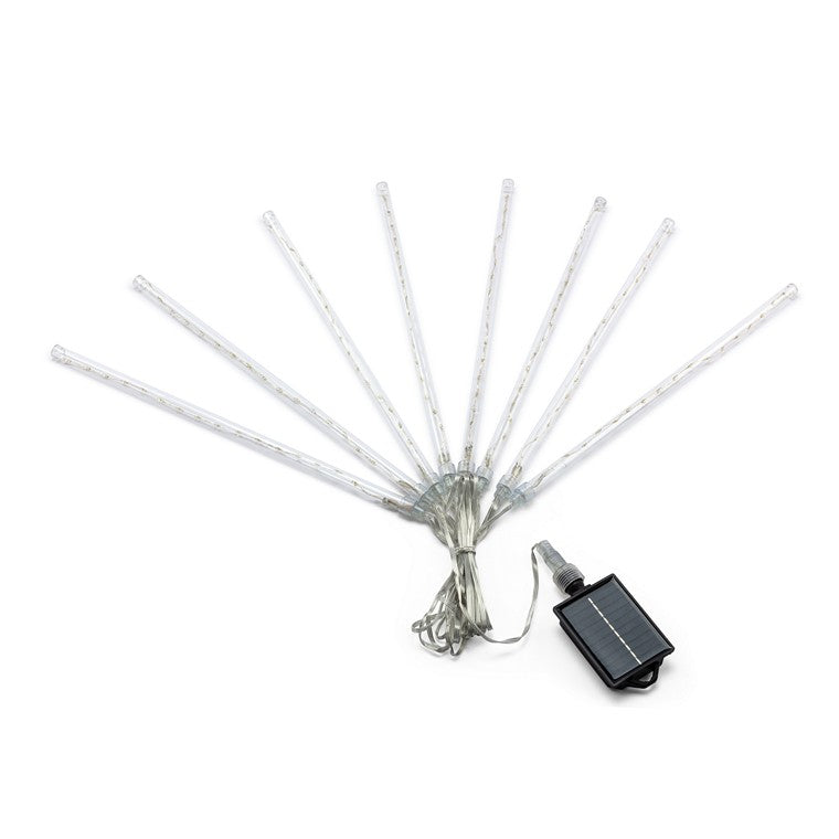 Solar LED Meteor Lights, 8pc, Assorted