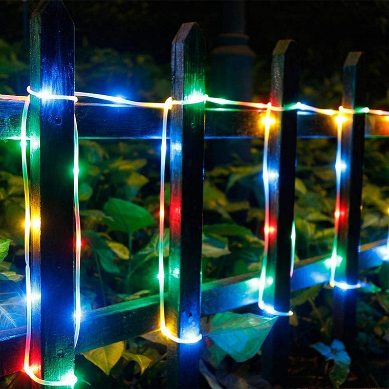 Christmas  Solar Multi Colour LED Rope Light, 10m