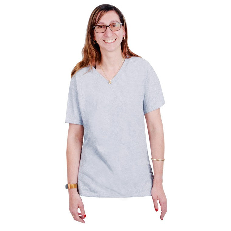 V-Neck T-Shirt, 2pk, 2 Asstd Colours, L