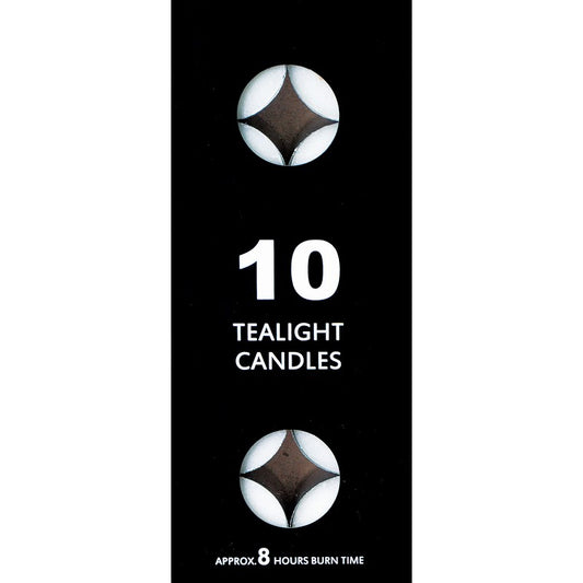 Tealights, 8hr, 10pk