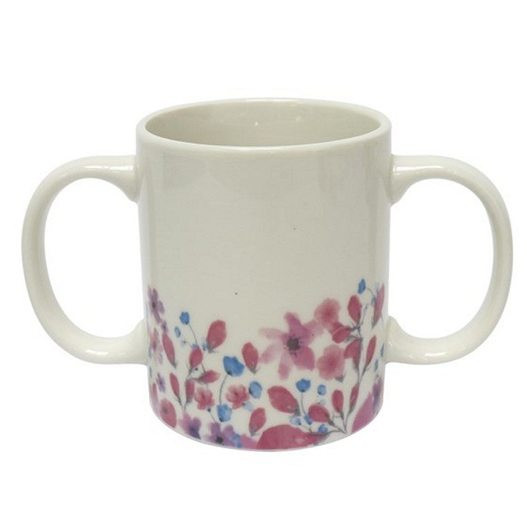 Ceramic Mug w/ Double Handle, Asstd