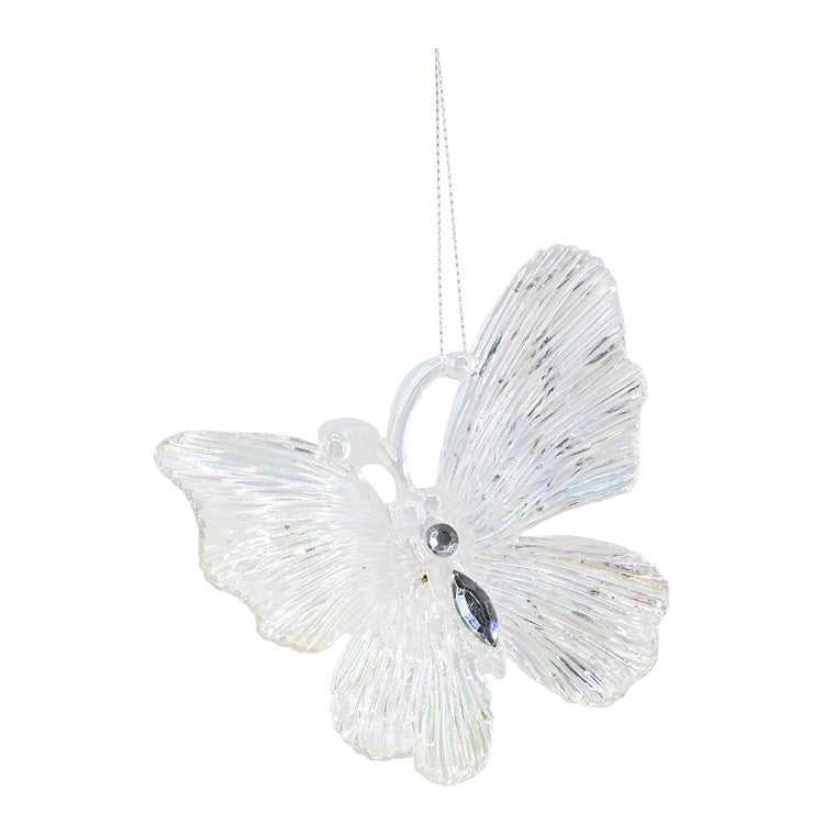 Hanging Iridescent Butterfly, 11cm, Assorted