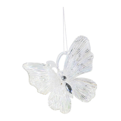 Hanging Iridescent Butterfly, 11cm, Assorted