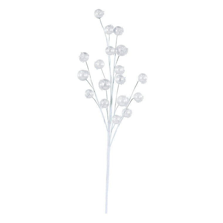 Icy Pearl Berry Pick, 60cm, Assorted