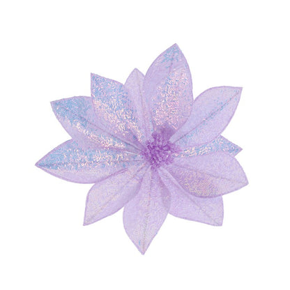 Iridescent Mermaid Poinsettia Clip, Assorted