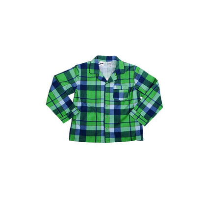 Flannel PJ Set, Kelly Check, Size 14
