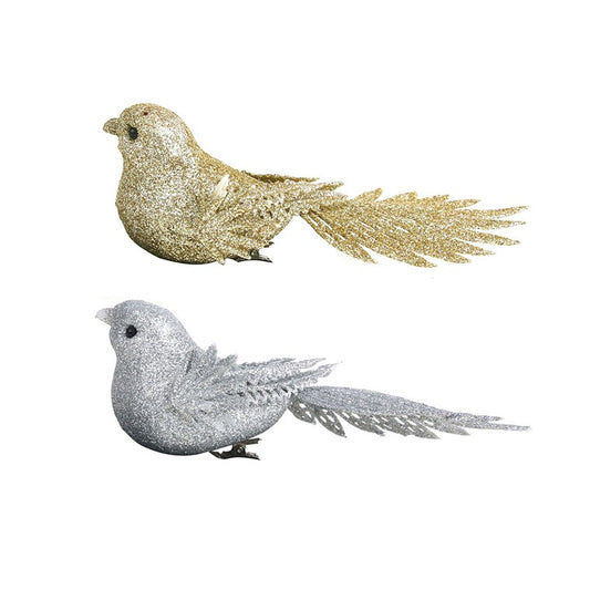 Glitter Bird, 16cm, Assorted