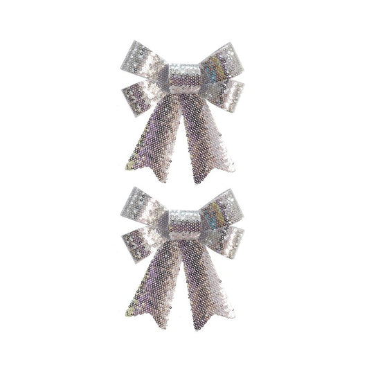 Sequin Bow, 2pk, Assorted