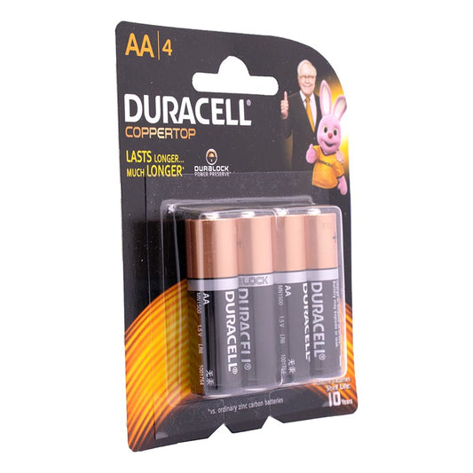 Duracell Batteries, AA, 4pk