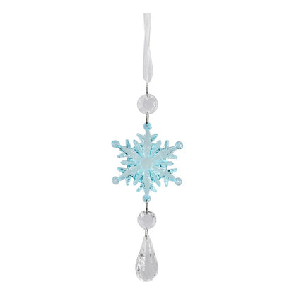 Hanging Snowflake Drop, 20cm, Assorted