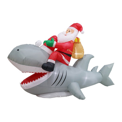 Santa Riding Shark, Asstd