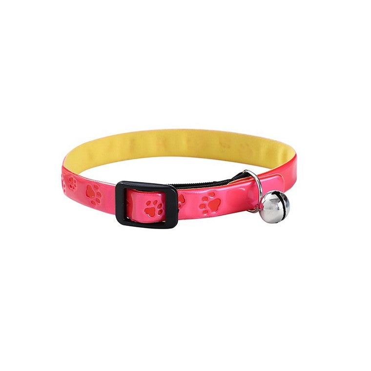 Cat Collar Reflective Breakaway w/ Paw Cut-out, 3 Asstd Colours
