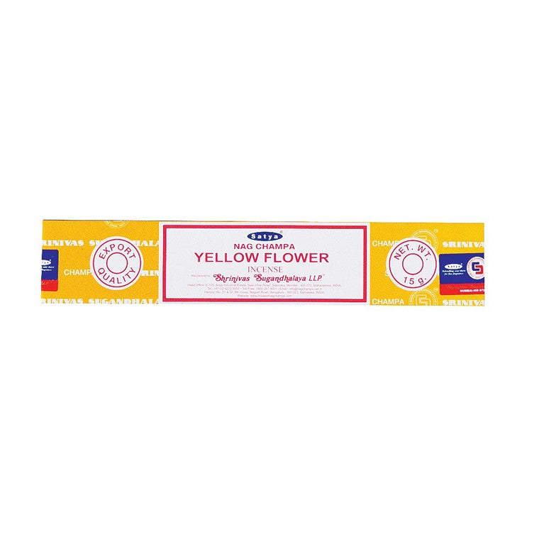 Satya Yellow Flower Incense, 15gm