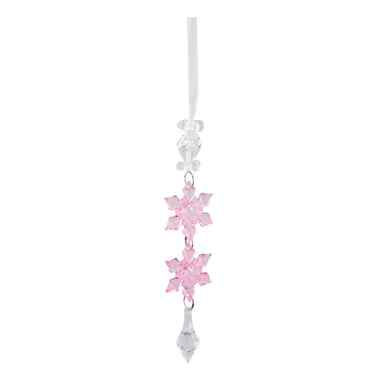 Hanging Snowflake Drop, 20cm, Assorted