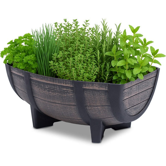 Half Barrel Planter, 41cm