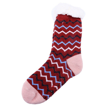 Heat Insulate Bed Sock, Zig Zag, Asstd