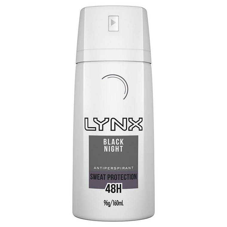 Lynx Body Spray Black Night, 160ml