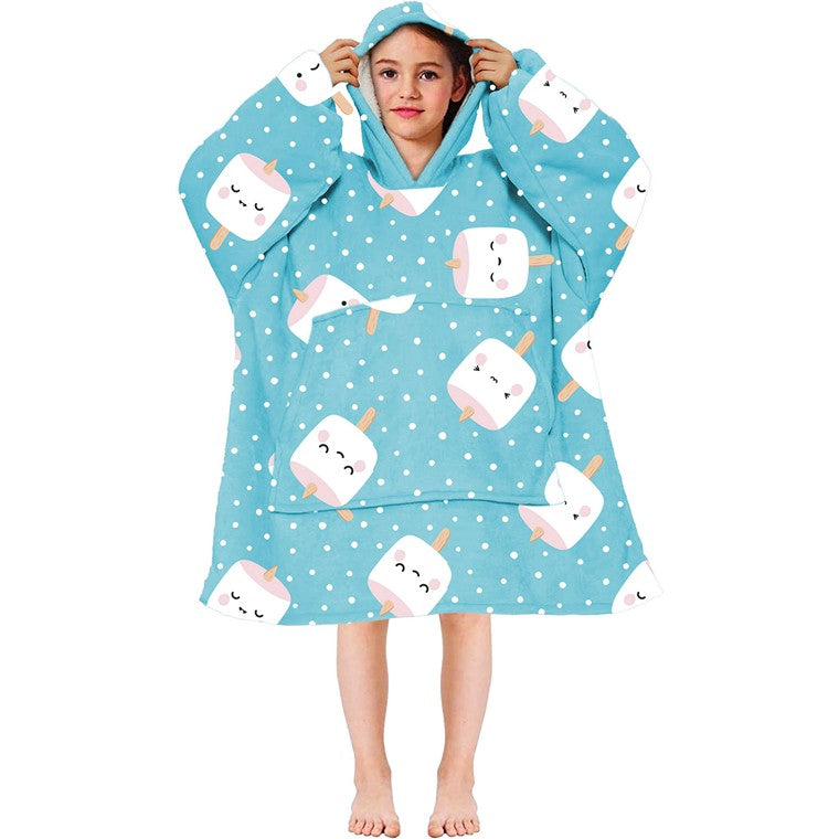 Girls Cuddle Hoodie, Cute, 4 Asstd Designs